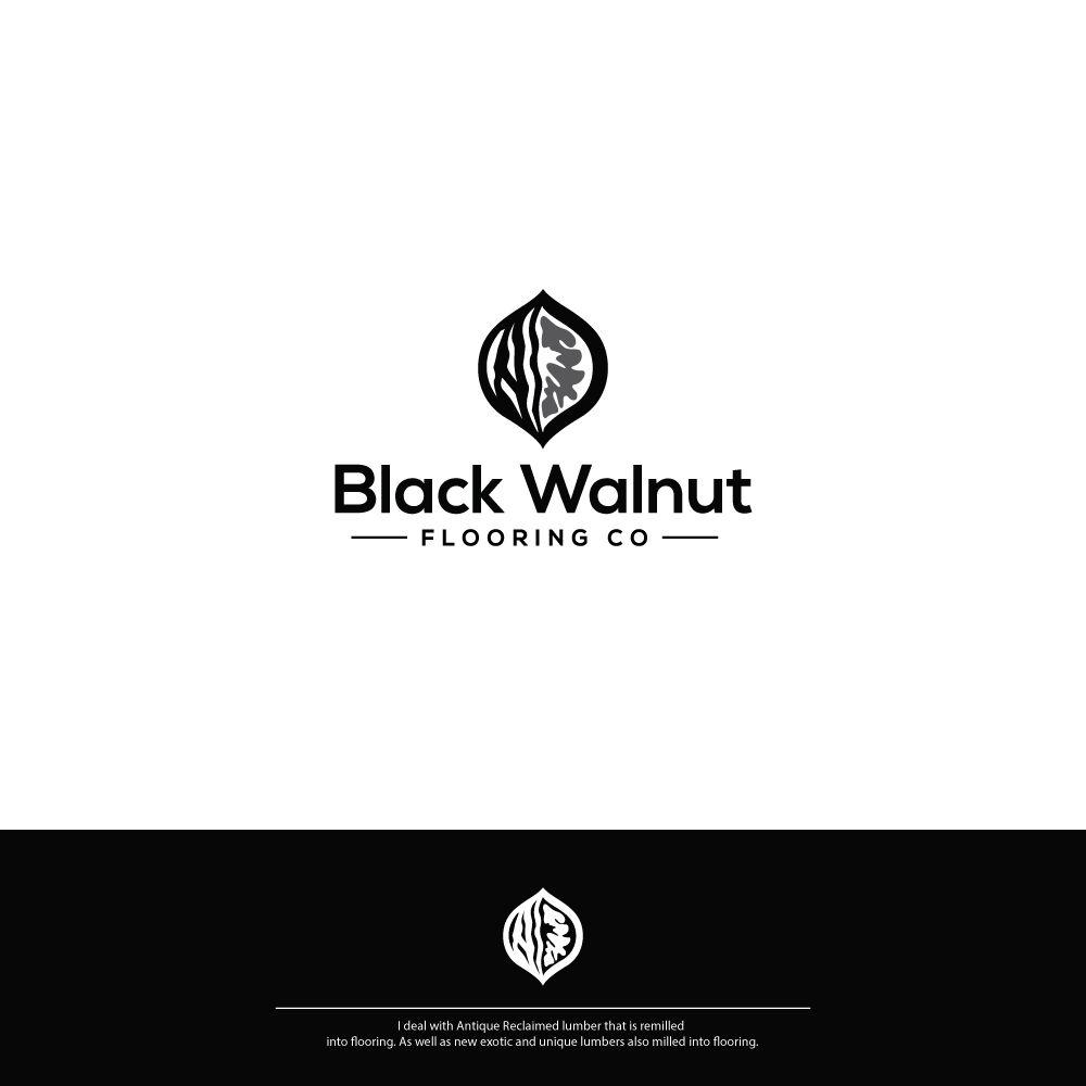 Walnut Logo - Upmarket, Modern, Flooring Logo Design for Black Walnut Flooring Co ...