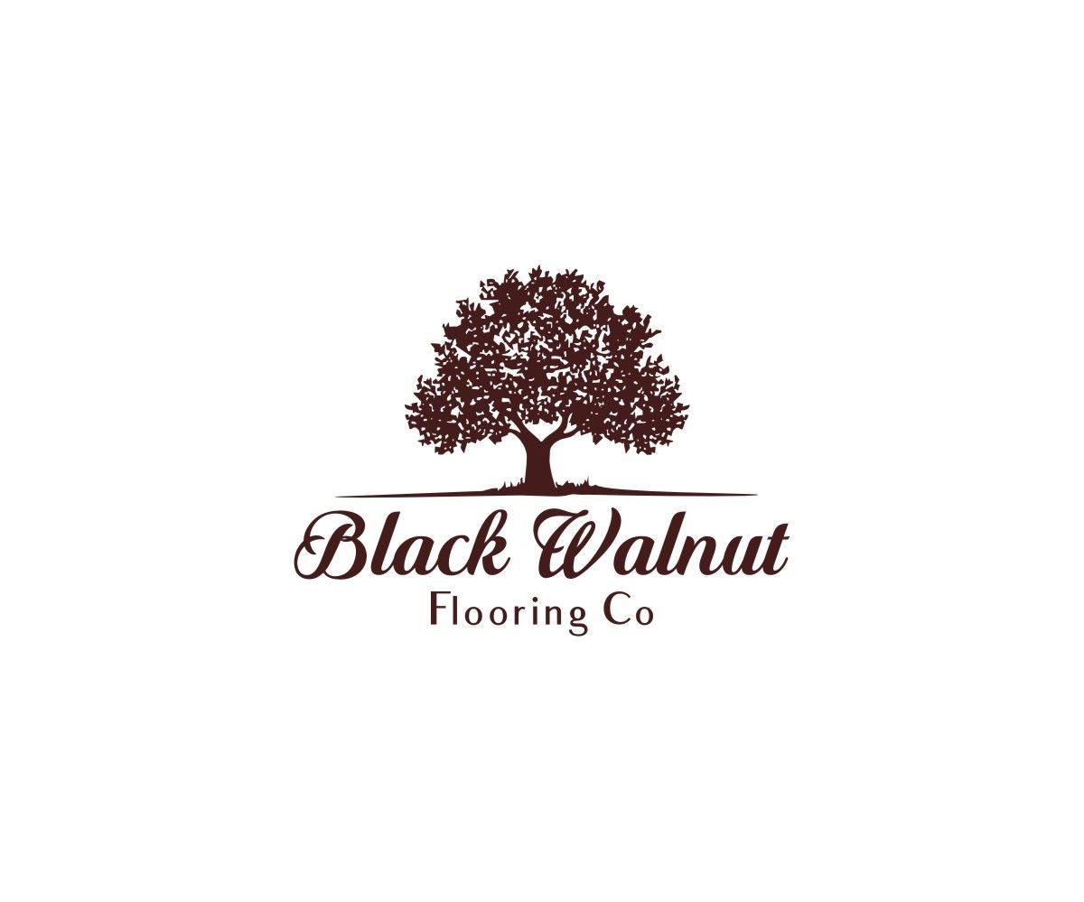 Walnut Logo - Upmarket, Modern, Flooring Logo Design for Black Walnut Flooring Co