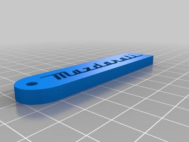 Mazdarati Logo - Mazdarati Keychain Logo by TheReverzer - Thingiverse