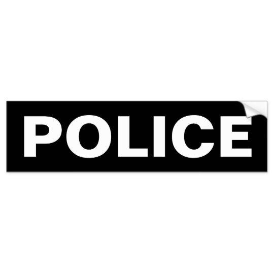 Zazzle.com Logo - POLICE Logo Emblem Bumper Sticker. Zazzle.com.au