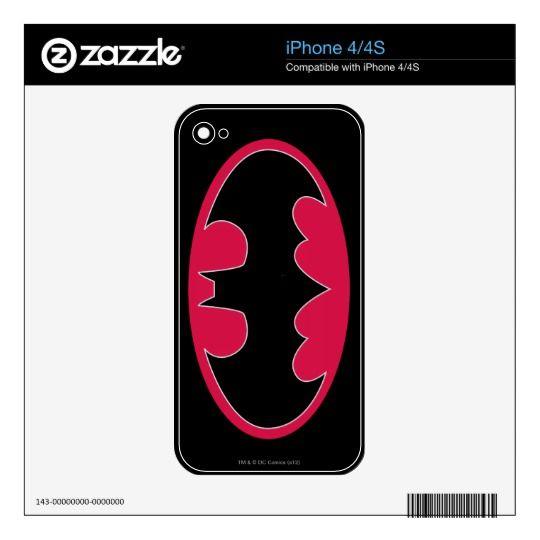 Zazzle.com Logo - Batman Symbol. Red Black Logo Skin For The iPhone 4S
