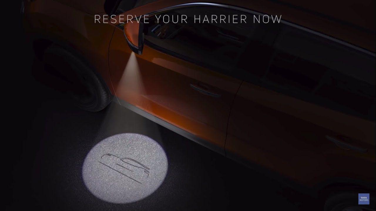 Harrier Logo - Teaser.. Tata harrier to come with logo Projection