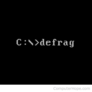 Defrag Logo - MS DOS Defrag Help And Information