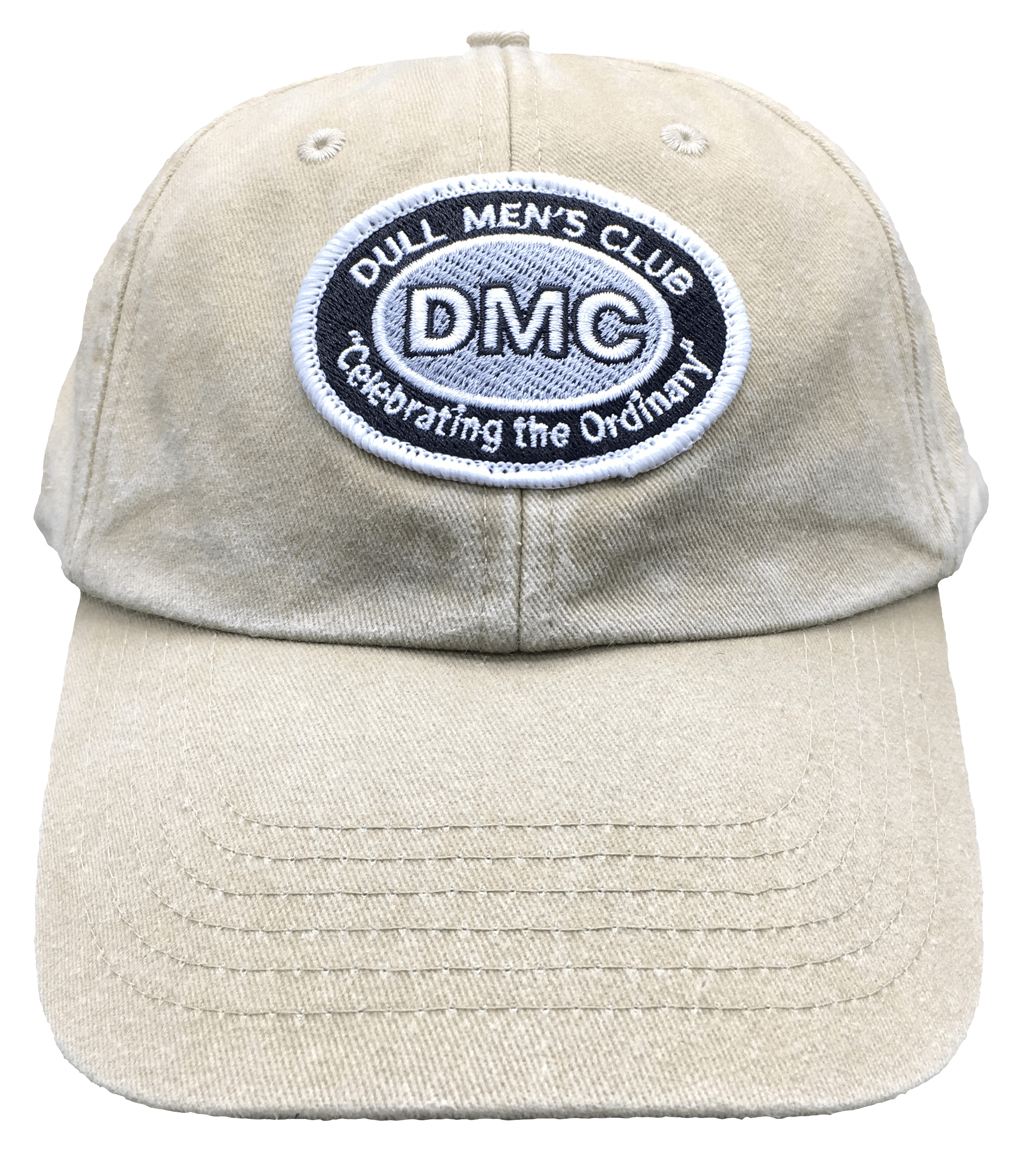 Beige Logo - Dull Men's Club Embroidered Logo Cap Beige – Dull Men's Club Shop