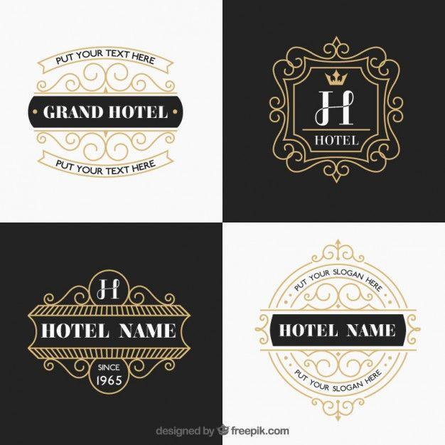 Hotels Logo - Luxurious hotels logos Vector