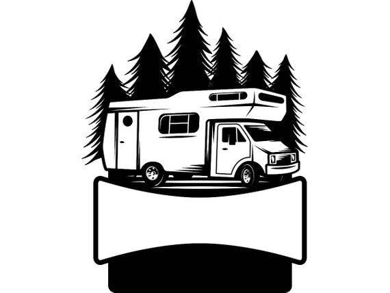 Motorhome Logo - Camping Logo 6 Motorhome Camper Recreational Vehicle RV Camp | Etsy