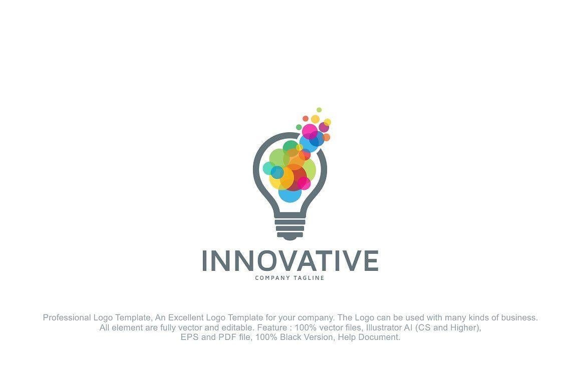 Innovation Logo - Innovative Creative Idea Logo Templates Creative Market