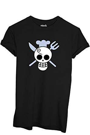 Sanji Logo - MUSH T-Shirt Sanji Logo One Piece - Cartoon Dress Your Style: Amazon ...