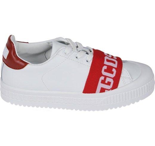 Elastica Logo - Sneakers Bianca con Fascia Elastica Logo Rossa GCDS myfashionhit ...