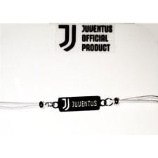 Elastica Logo - FC JUVENTUS Bracciale in Corda Elastica NERO Con Logo JJ | eBay