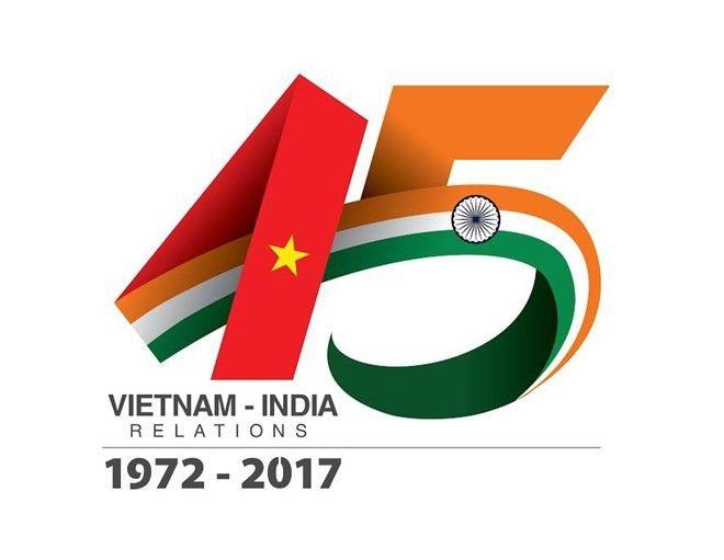 45th Logo - Logo of 45th anniversary of Vietnam-India diplomatic ties