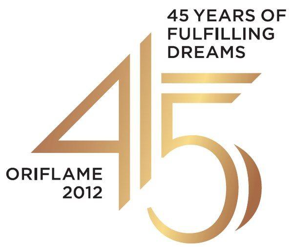 45th Logo - Oriflame Beauty's 45th Anniversary Logo | Anniversary Inspiration ...
