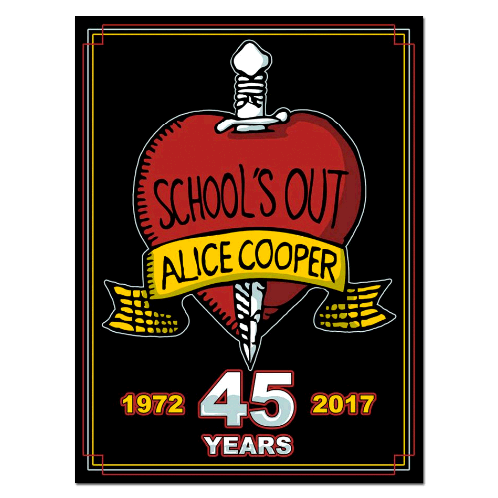 45th Logo - School's Out 45th Logo Screenprinted Poster. Everything. Alice