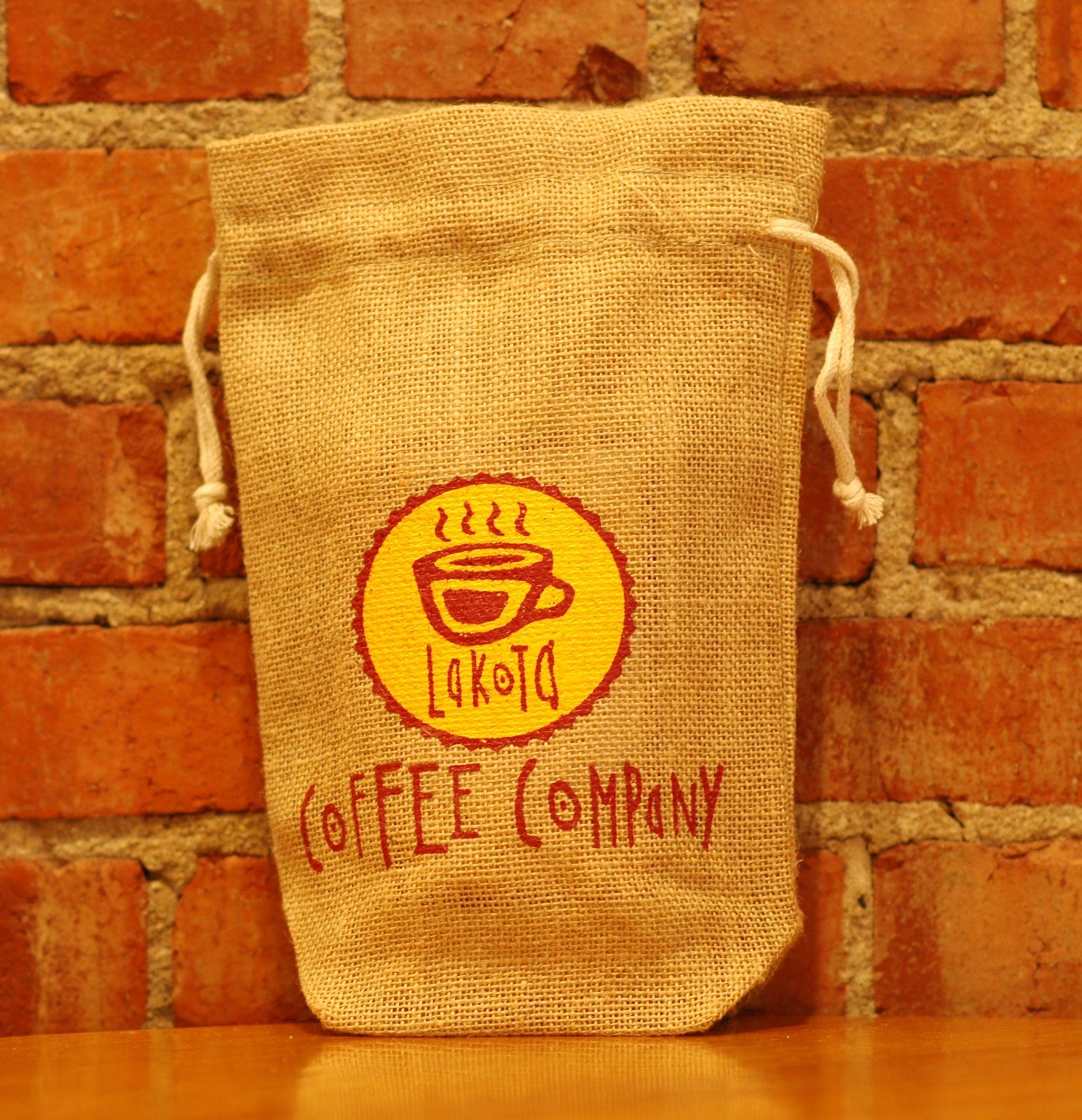 Lakota Logo - Lakota Logo Burlap Bag - Lakota Coffee