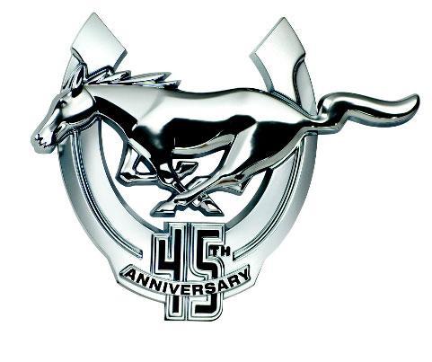 45th Logo - Mustang 45Th Anniversary Fender Emblem LH (2009) 9R3Z16098B