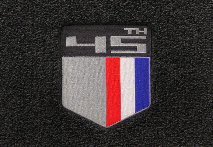 45th Logo - Camaro 45th Anniversary Shield Front Floor Mats Ebony with Logo