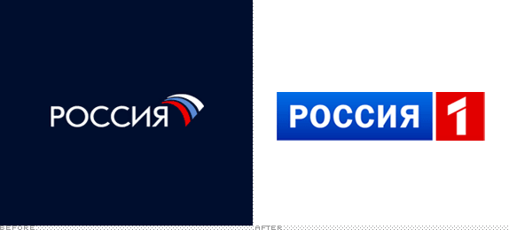 Russian Logo - Brand New: Russian TV, Squared