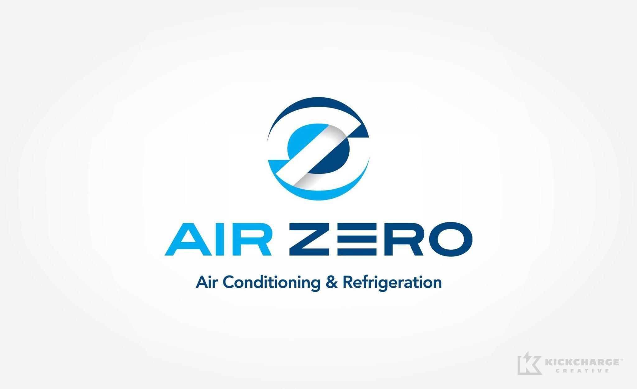 Refrigeration Logo - Air Zero Air Conditioning & Refrigeration - KickCharge Creative ...