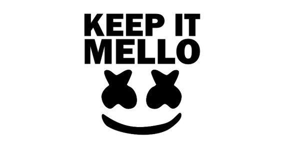 Mello Logo - Marshmello Keep It Mello Decal | Etsy
