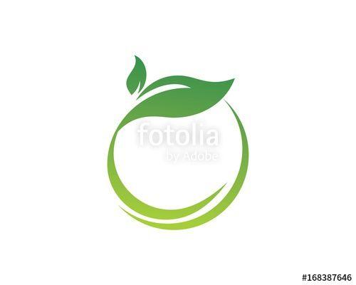 Leaf Logo - round green leaf logo