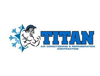 Refrigeration Logo - TITAN Air conditioning & Refrigeration Contracting logo design ...