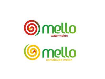 Mello Logo - Mello, melon juice logo design sub-branding by Alex Tass, logo ...