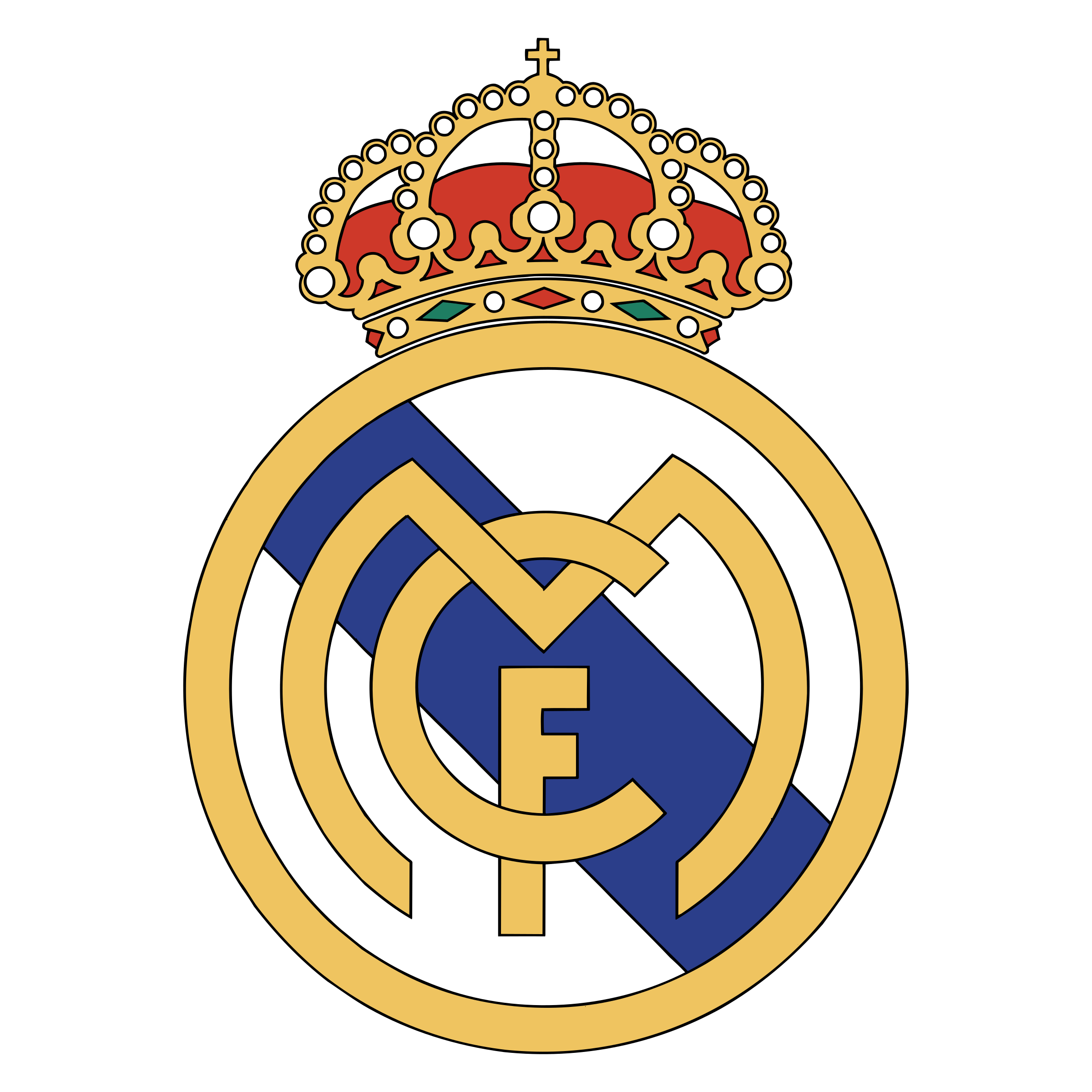 Real Logo - Real Madrid C F Logo SVG Vector & PNG Transparent - Vector Logo Supply