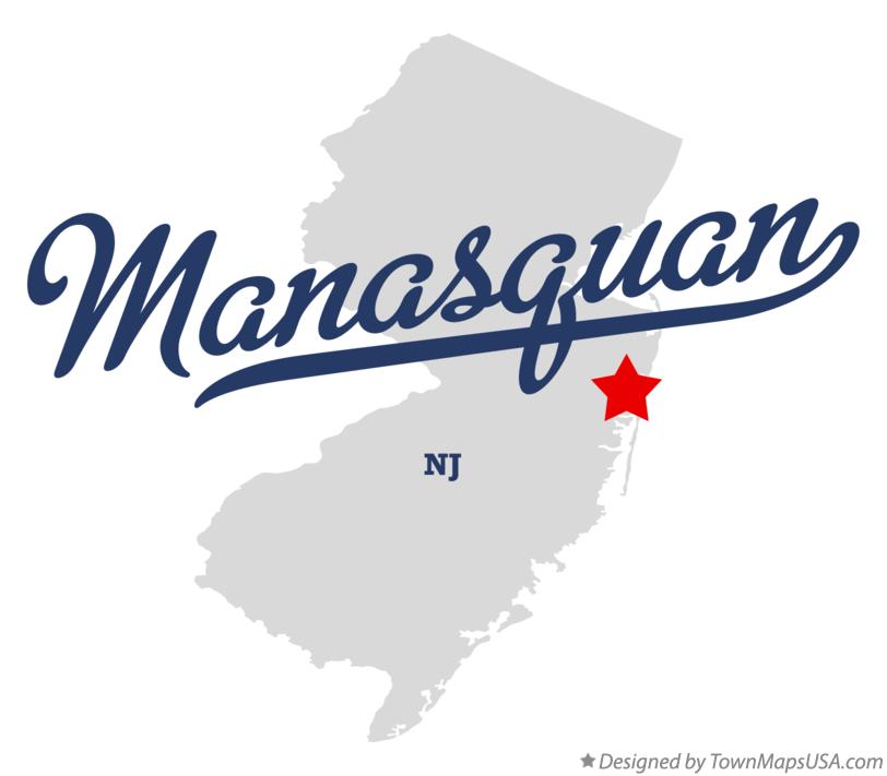 Manasquan Logo - Map of Manasquan, NJ, New Jersey