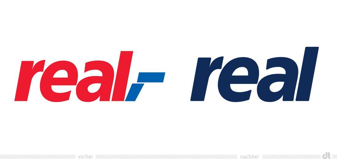 Real Logo - Neuer Markenauftritt für real