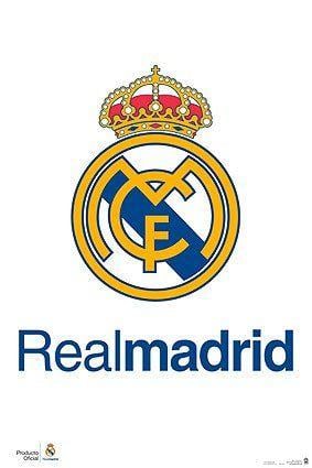 Real Logo - Real Madrid - Logo Poster - 91.5x61cm: Amazon.co.uk: Kitchen & Home