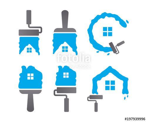 Maitenece Logo - Collection of home maintenance logo design template