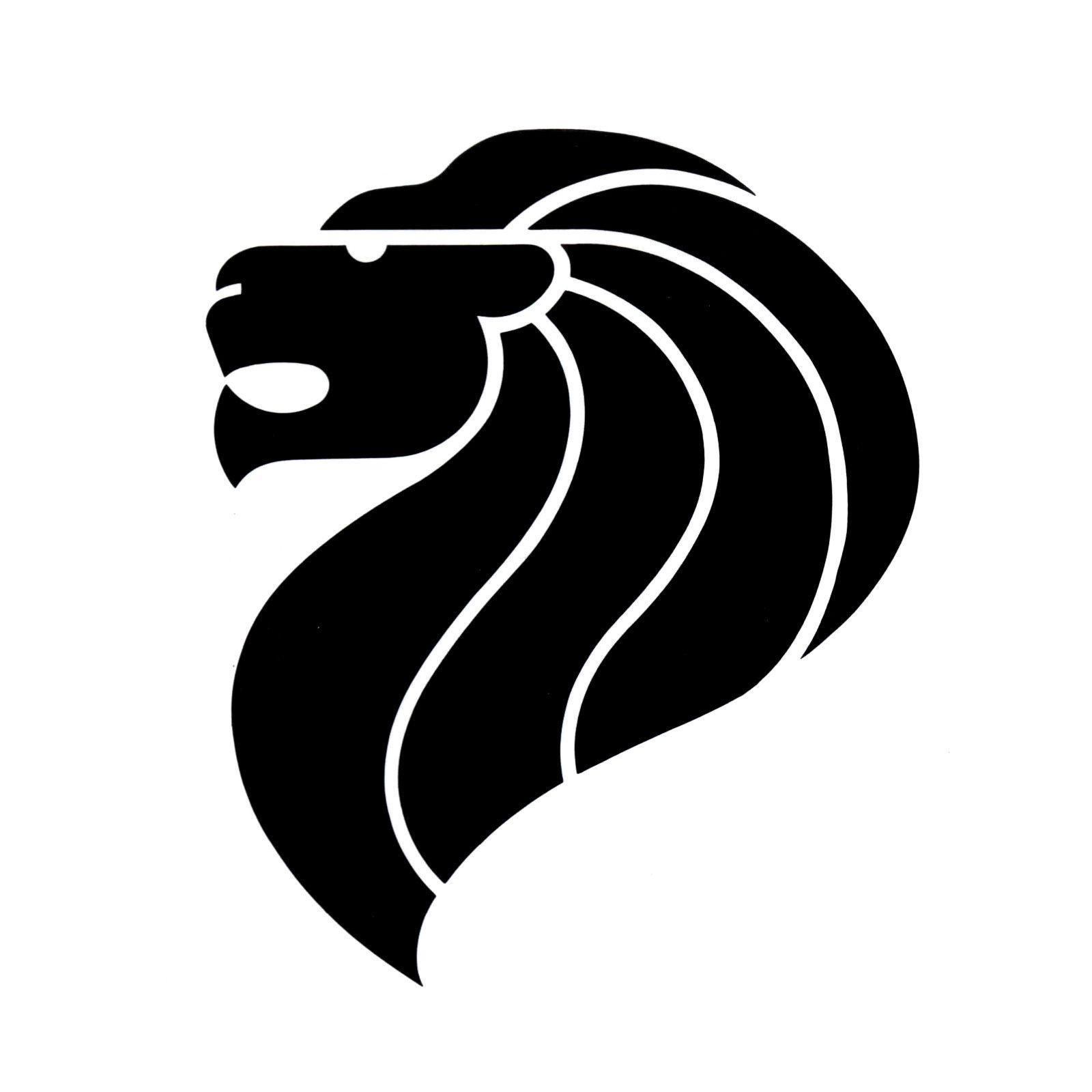 Singapore Logo - The Lion Head Symbol