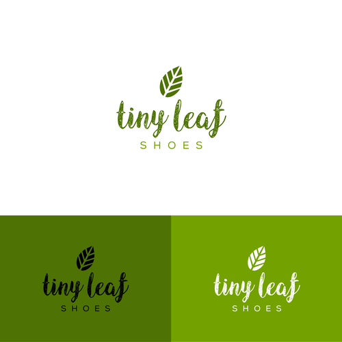 Leaf Logo - Simple leaf logo for eco friendly baby shoes- hip modern organic ...