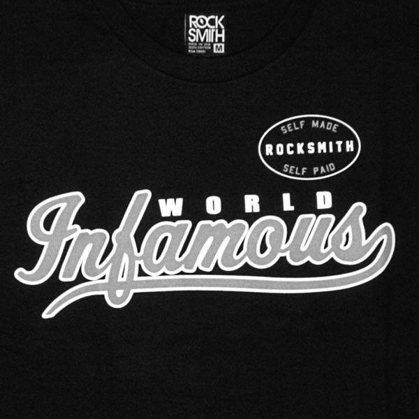 Infamous Logo - T-shirt Rocksmith - World Infamous Logo Tee - Black - Temple of Deejays