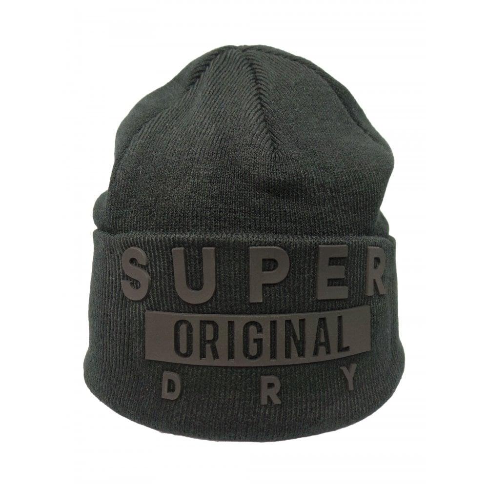 Beanie Logo - Superdry|Super Logo Beanie|M90000PR 02A|Black|Shmooz