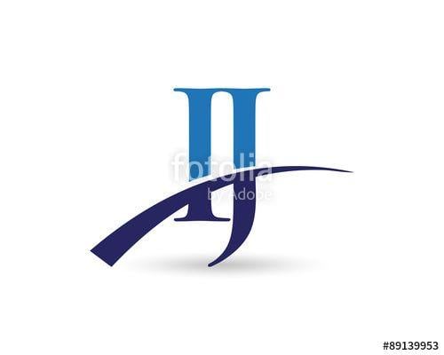 Ij Logo - IJ Logo Letter Swoosh Stock Image And Royalty Free Vector Files