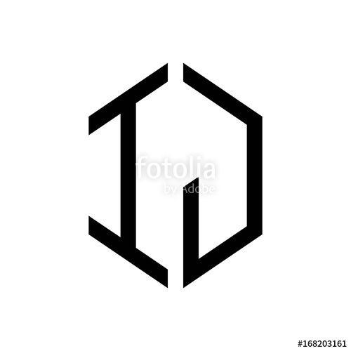 Ij Logo - initial letters logo ij black monogram hexagon shape vector