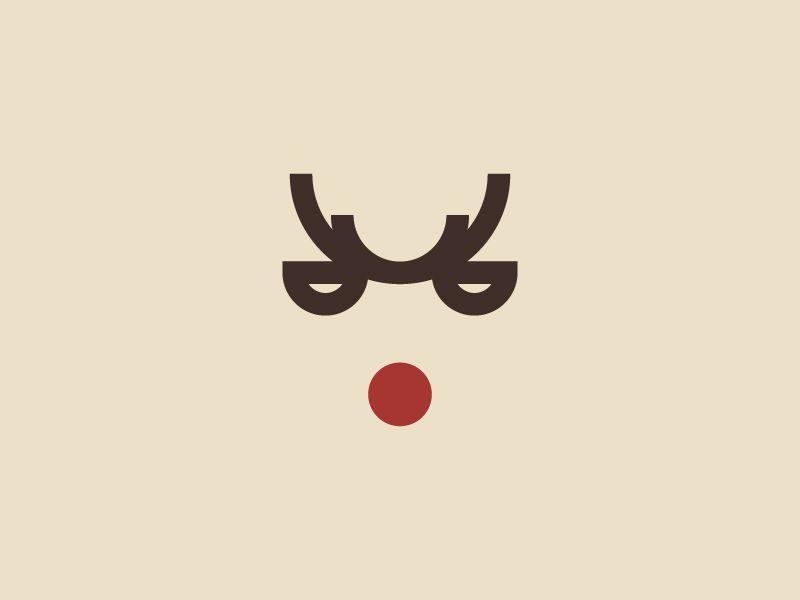 Raindeer Logo - Rudolph/Reindeer - Minimal Logo by Nick Budrewicz | Dribbble | Dribbble
