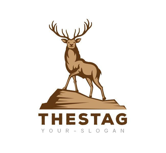 Raindeer Logo - The Stag Logo & Business Card Template - The Design Love