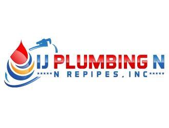 Ij Logo - IJ PLUMBING N REPIPES, INC. logo design