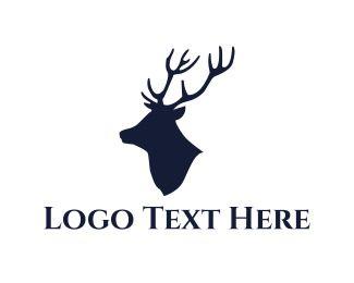 Raindeer Logo - Logo Maker this Wild Reindeer Logo Template Instantly