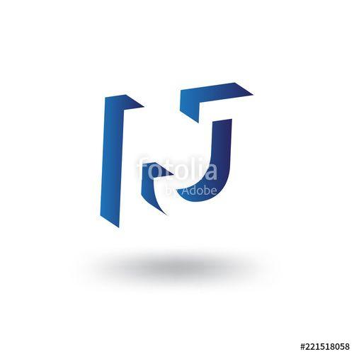 Ij Logo - I J initial letter with negative space logo icon vector template