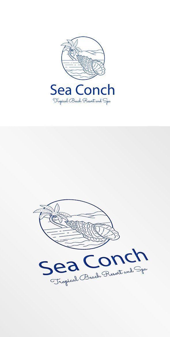 Conch Logo - Sea Conch Logo Logo Templates Creative Market