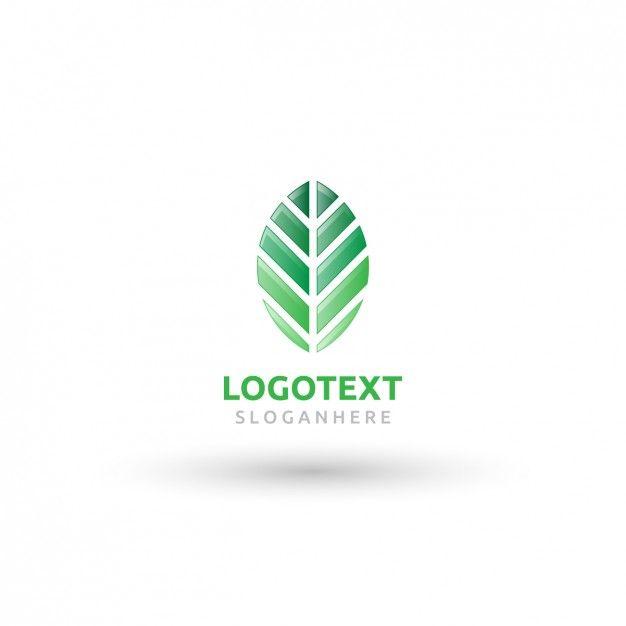 Leaf Logo - Geometric leaf logo Vector
