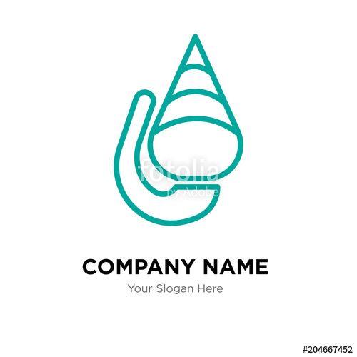 Conch Logo - Conch shell company logo design template, colorful vector icon