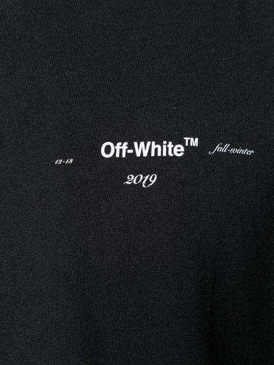 Off White Logo - Off-White black Cotton logo print T-shirt| Stefaniamode.com