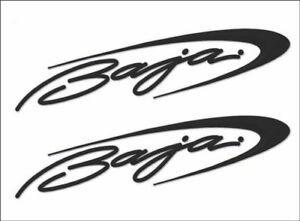 Baja Logo - BAJA Boats 3D Logo / PAIR / 24 BLACK Vinyl Watercraft Vehicle