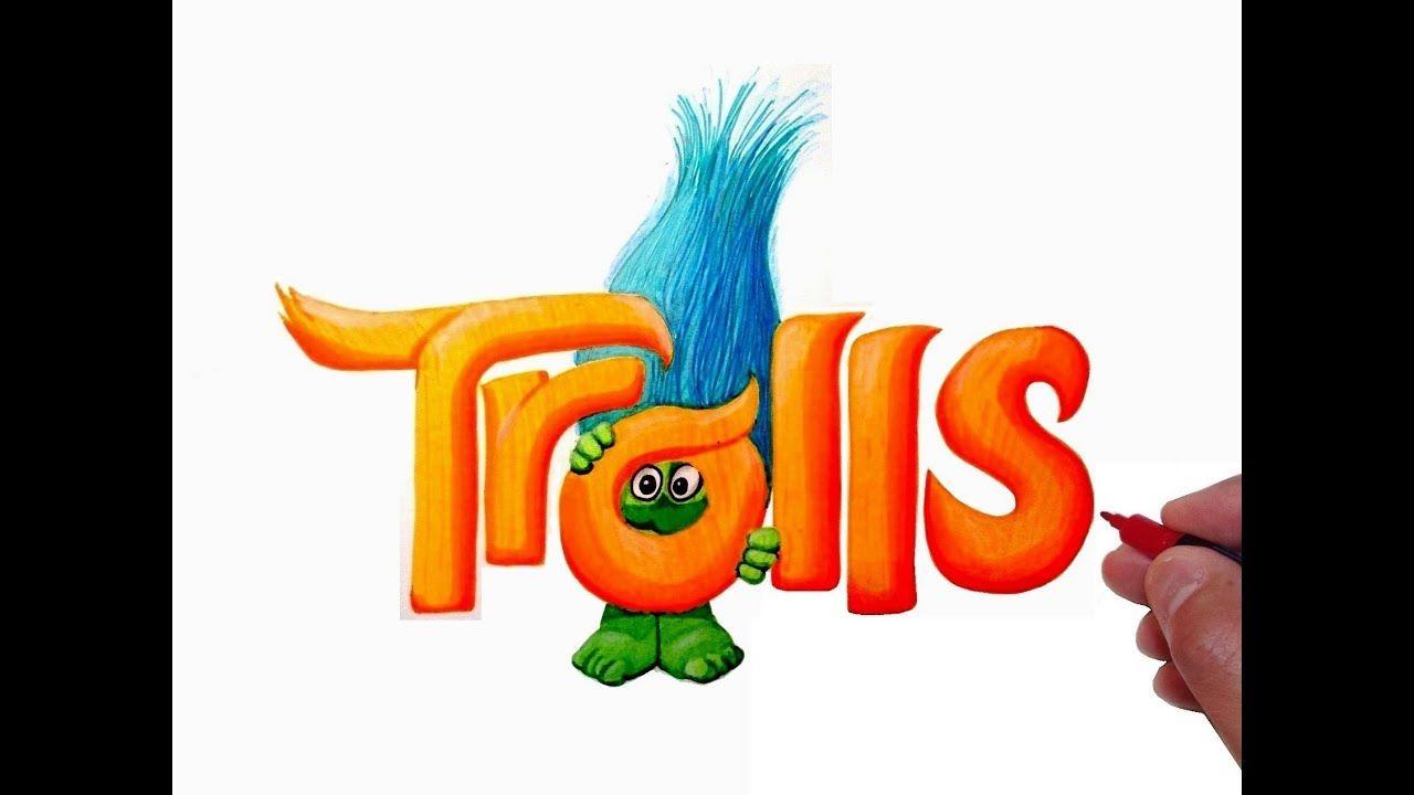 Trolls Logo - How to Draw the Trolls Logo - YouTube