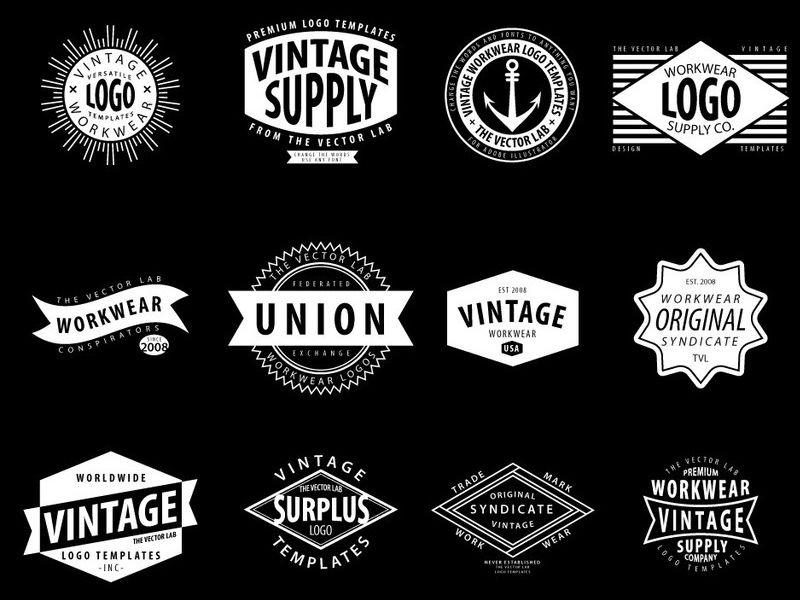 Workwear Logo - Vintage Workwear Logo Templates by Ray Dombroski | Dribbble | Dribbble