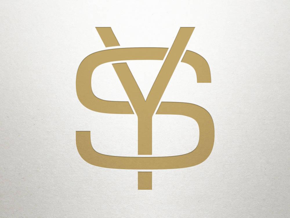 Sy Logo - Interlocking Logo Design SY YS Interlocking Logo Digital | Etsy
